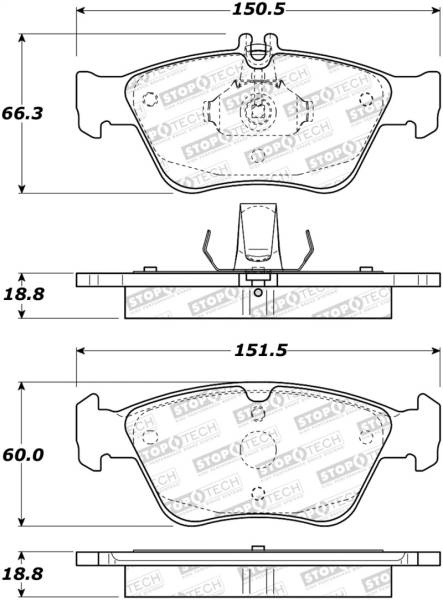 Stoptech - StopTech Street Brake Pads - 308.07100