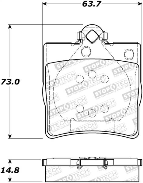 Stoptech - StopTech Street Brake Pads - 308.07790