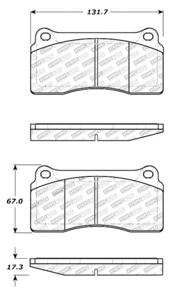 Stoptech - StopTech Street Touring 88-92 Ferrari F40 / 94-97 F50 Front & Rear Brake Pads - 308.08100