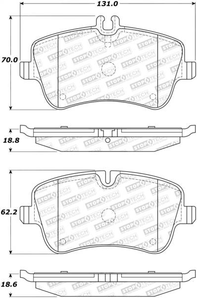 Stoptech - StopTech Street Brake Pads - 308.08720