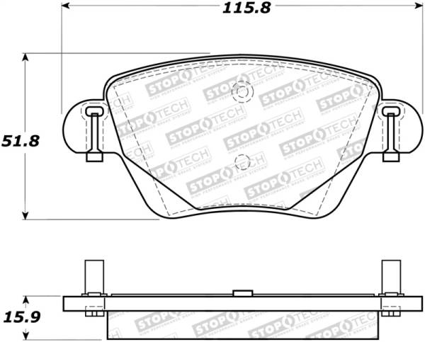 Stoptech - StopTech Street Brake Pads - 308.09110