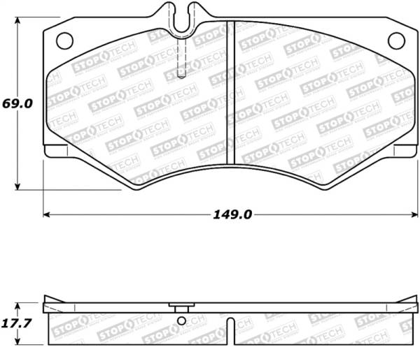 Stoptech - StopTech Street Brake Pads - 308.09270