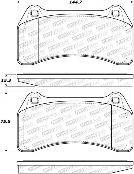 Stoptech - StopTech Street Brake Pads - 308.09380