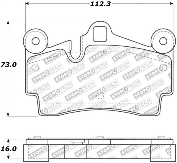 Stoptech - StopTech Street Touring Brake Pads - 308.09780