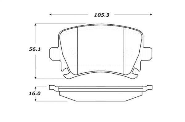 Stoptech - StopTech Street Touring 06-09 Audi A3 / 05-09 Audi A4/A6 / 08-09 Audi TT - 308.11080