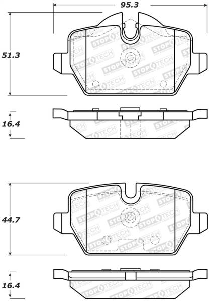 Stoptech - StopTech Street Brake Pads - 308.12260