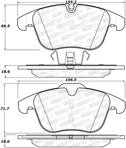 Stoptech - StopTech Street Brake Pads - 308.12410