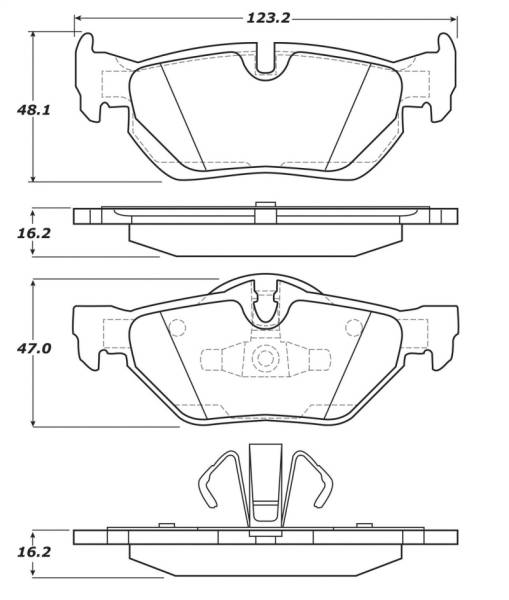Stoptech - StopTech Street Touring Brake Pads - 308.12670