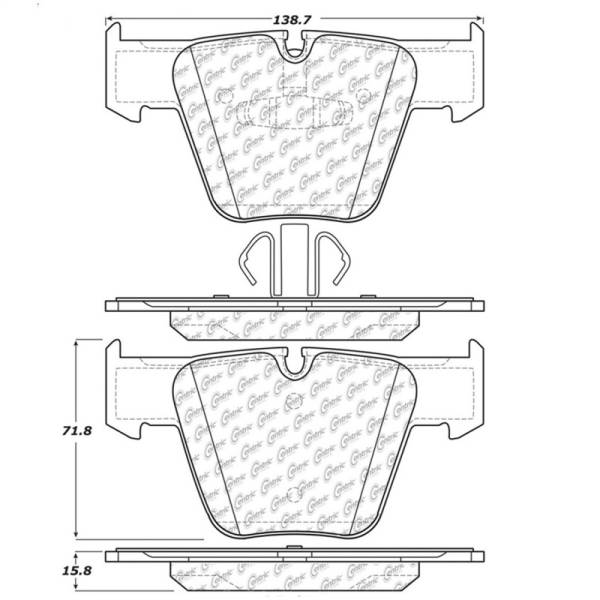 Stoptech - StopTech Street Touring Brake Pads - 308.12890