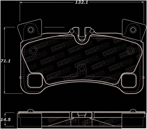 Stoptech - StopTech Street Brake Pads - Front - 308.13500