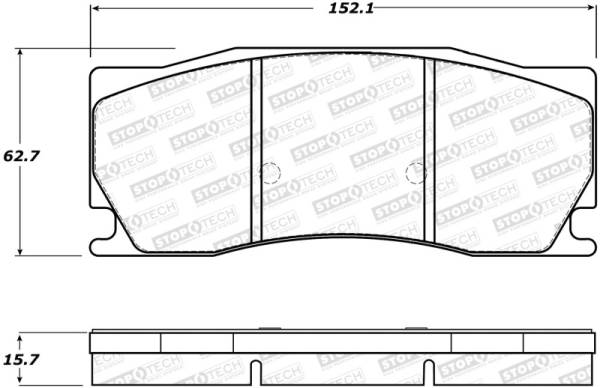 Stoptech - StopTech Street Brake Pads - Rear - 308.13550