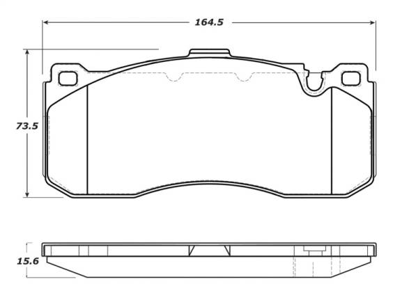 Stoptech - StopTech Street Touring 08-09 BMW 128i/135i Coupe Front Brake Pads - 308.13710