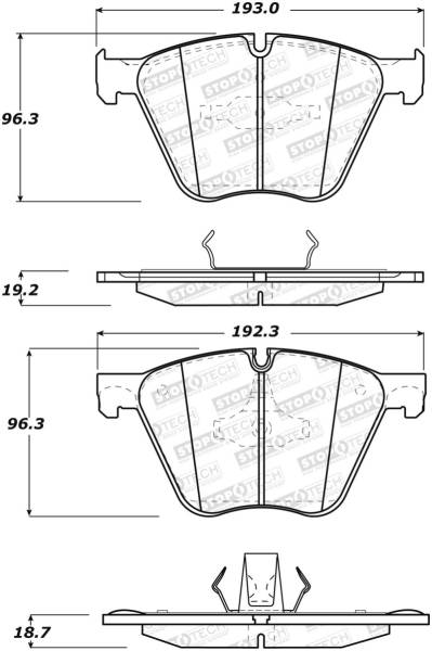 Stoptech - StopTech Street Brake Pads - Front/Rear - 308.14430