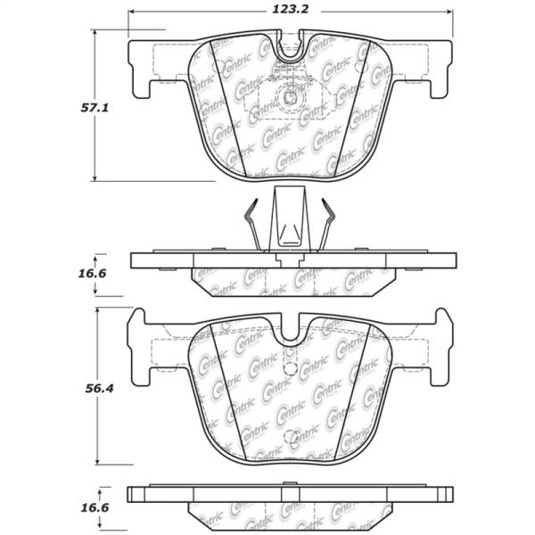Stoptech - StopTech Street Touring Brake Pads - 308.16100