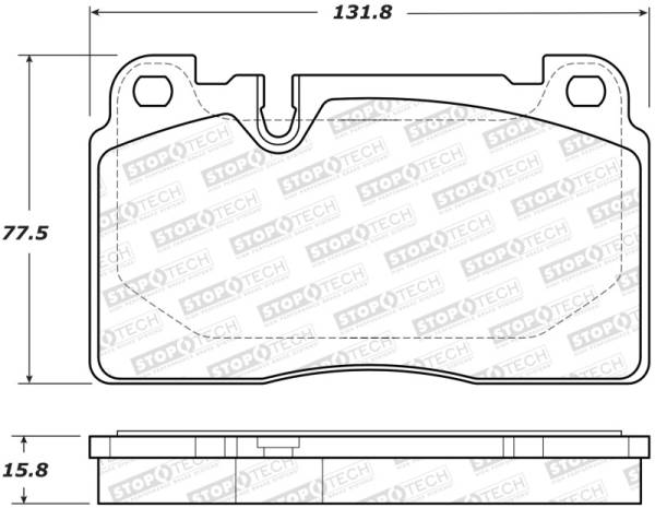 Stoptech - StopTech 07-15 Audi Q7 Street Performance Front Brake Pads - 308.16630