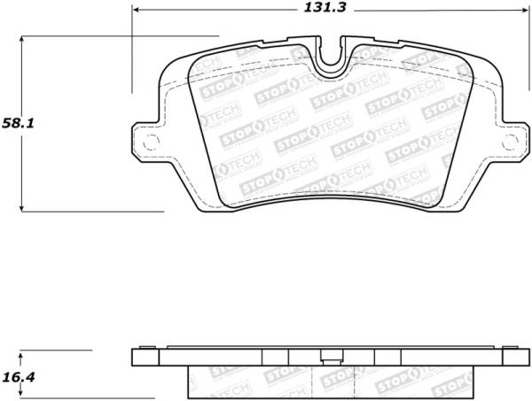 Stoptech - StopTech Street Brake Pads - Rear - 308.16920