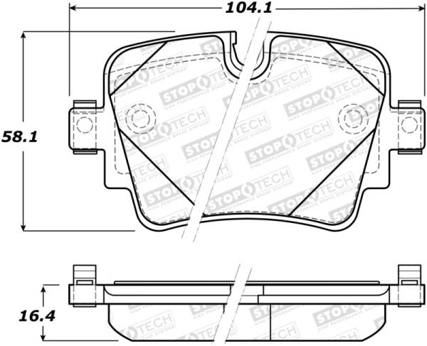Stoptech - StopTech Street Brake Pads - Front - 308.17520