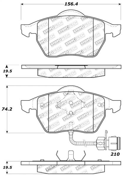 Stoptech - StopTech Performance Brake Pads - 309.05550