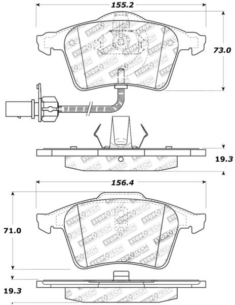 Stoptech - StopTech Performance Brake Pads - 309.09150