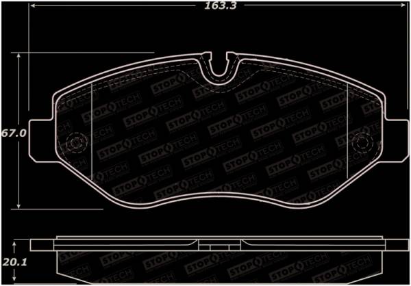 Stoptech - StopTech Sport Brake Pads w/Shims - Rear - 309.13160