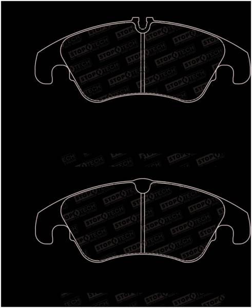 Stoptech - StopTech 12-19 Audi A6 / 11-18 Audi A7 Quattro Sport Brake Pads w/Shims and Hardware - Front - 309.13221