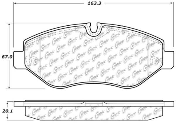 Stoptech - StopTech 10-18 Mercedes-Benz Sprinter 2500 Front Truck & SUV Brake Pad - 319.13160