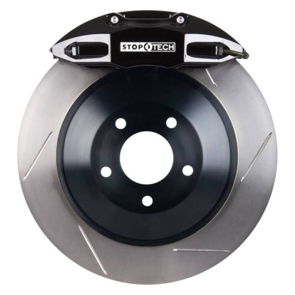 Stoptech - StopTech 06-12 VW GTI Front BBK w/Black ST-41 Calipers 328x25mm Slotted Rotors - 82.893.5N00.51