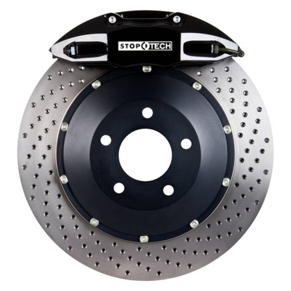 Stoptech - StopTech 06-12 VW GTI Front BBK w/Black ST-41 Calipers 328x25mm Drilled Rotors - 82.893.5N00.52