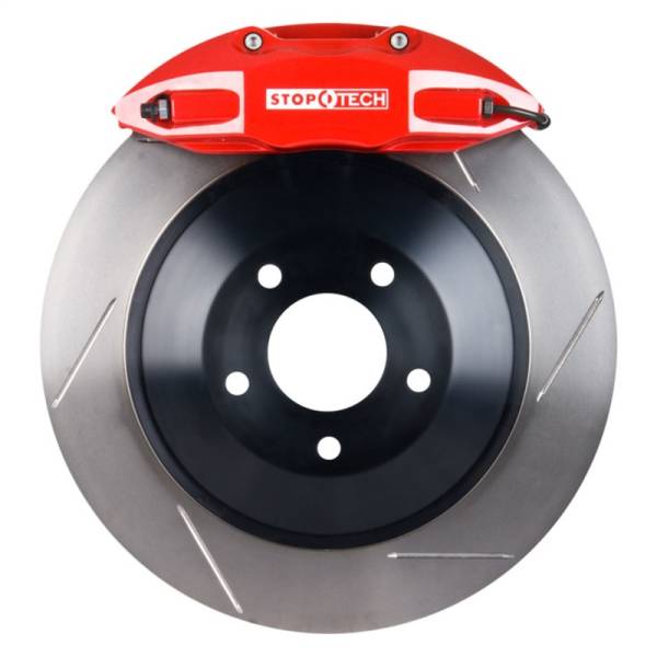 Stoptech - StopTech 06-12 VW GTI Front BBK w/Red ST-41 Calipers 328x25mm Slotted Rotors - 82.893.5N00.71