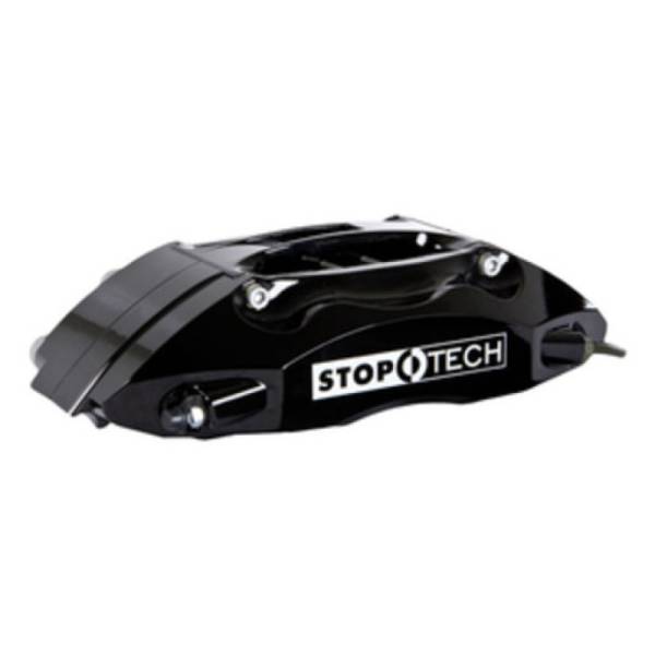 Stoptech - StopTech 08-09 BMW M3 (E92) V8 Front 355x35 Black ST-40 Calipers Slotted Rotors/Pads/SS Lines - 83.160.4C00.51