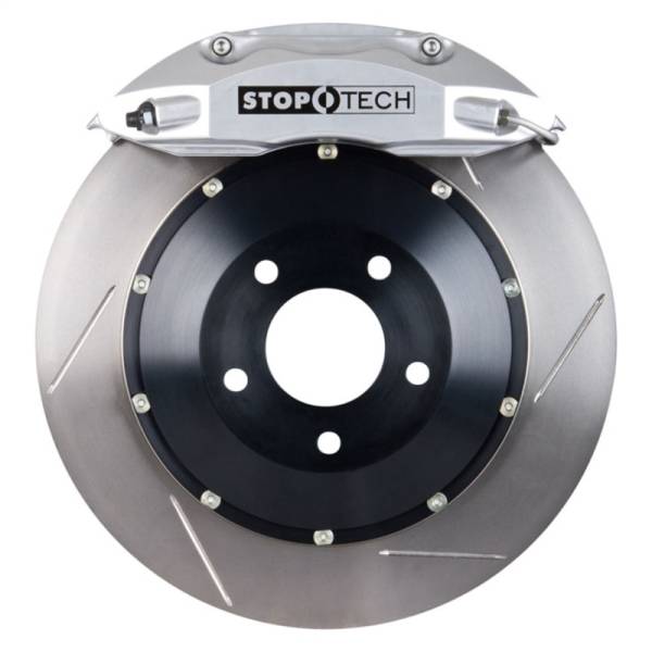 Stoptech - StopTech Porsche 911 05-10 Carrera Front BBK ST-40 Caliper Silver / 2pc Slotted 355x32mm Rotor - 83.781.4700.61