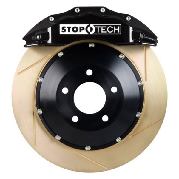 Stoptech - StopTech Porsche 911 05-10 Carrera Front BBK ST-60 Caliper Black / 2pc Zinc Slotted 380x32mm Rotor - 83.781.6800.53