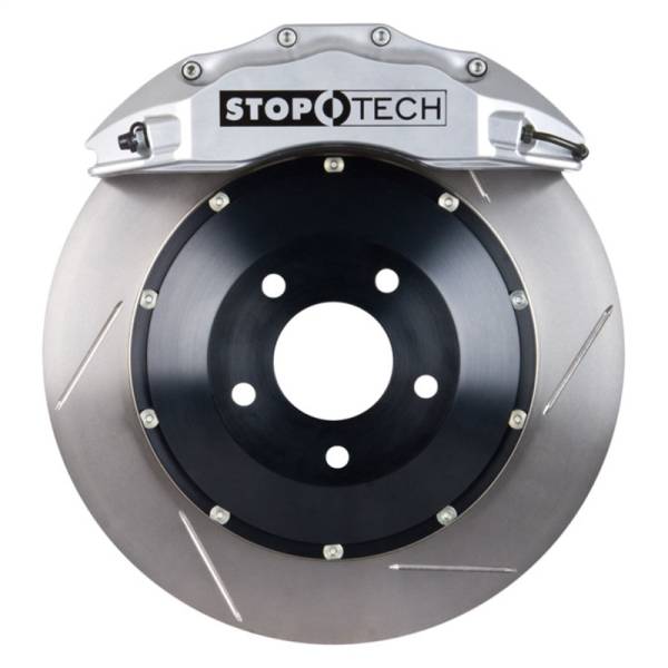 Stoptech - StopTech Porsche 911 05-10 Carrera Front BBK ST-60 Caliper Silver / 2pc Slotted 380x32mm Rotor - 83.781.6800.61