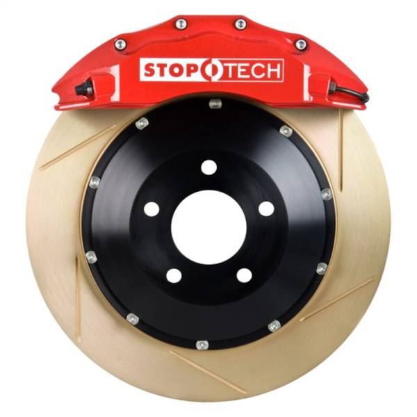 Stoptech - StopTech Porsche 911 05-10 Carrera Front BBK ST-60 Caliper Red / 2pc Zinc Slotted 380x32mm Rotor - 83.781.6800.73