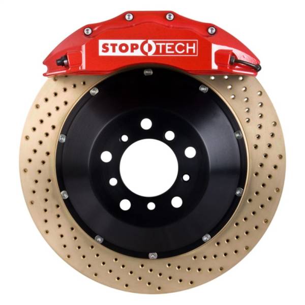 Stoptech - StopTech Porsche 911 05-10 Carrera Front BBK ST-60 Caliper Red / 2pc Zinc Drilled 380x32mm Rotor - 83.781.6800.74