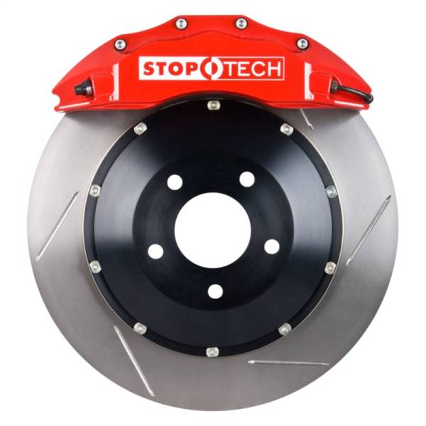Stoptech - StopTech 08-11 Porsche 911 GT2 Front BBK ST-60 Caliper Red / 2pc Slotted 380x32mm Rotor - 83.796.6800.71