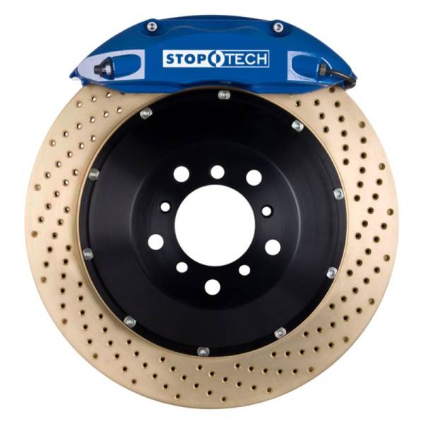 Stoptech - StopTech 98-10 Volkswagen Beetle Front BBK ST-40 Caliper Blue / 2pc Zinc Drilled 328x28mm Rotor - 83.886.4300.24