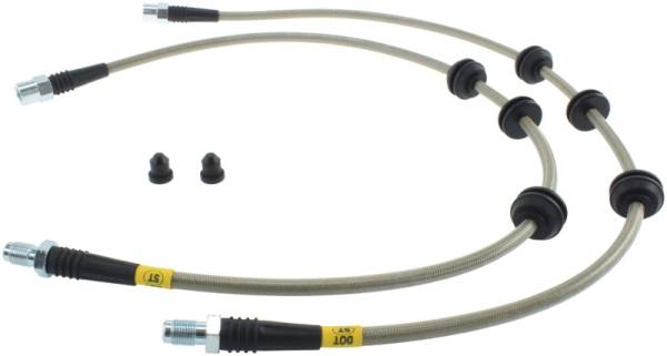 Stoptech - StopTech 10-15 BMW 550i Stainless Steel Front Brake Lines - 950.34030