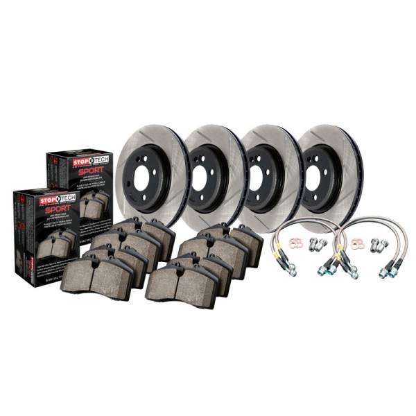 Stoptech - Sport Axle Pack, Slotted, 4 Wheel - 977.33018
