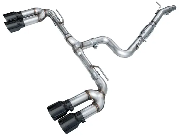 AWE Tuning - AWE 22-24 Audi 8Y S3 Touring Edition Exhaust - Diamond Black Tips - 3015-43897