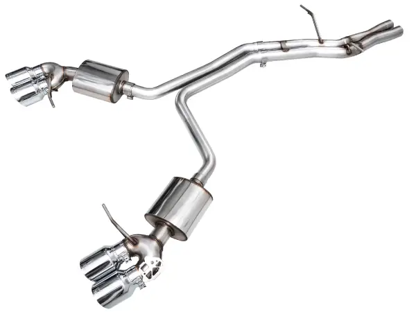 AWE Tuning - AWE Tuning 2022+ Porsche Macan 2.9TT Touring Edition Catback Exhaust w/ Chrome Silver Tips - 3015-42952
