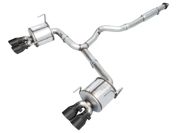 AWE Tuning - AWE Tuning 2022+ VB Subaru WRX Touring Edition Exhaust - Diamond Black Tips - 3015-43979