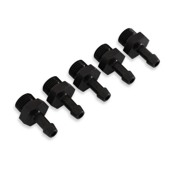 AEM - AEM Adjustable Fuel Pressure Regulator Barb Fitting -6 (9/16in-18) to 7mm - 5 Pack - 25-393