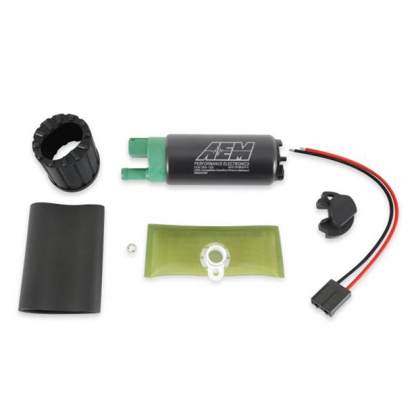 AEM - AEM 400 LPH E85 Compatible Fuel Pump Kit - Single Barb - 50-1235