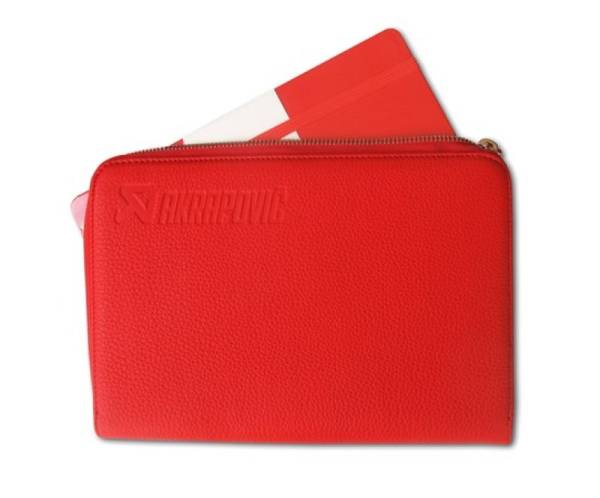Akrapovic - Akrapovic Leather Zip Notebook (M) red - 800939