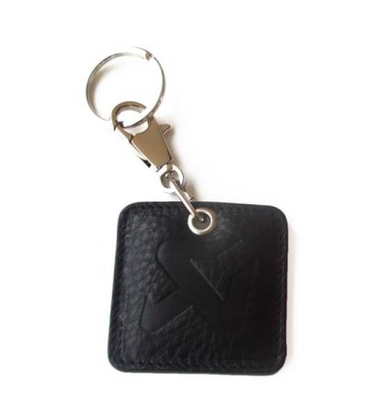 Akrapovic - Akrapovic Square Leather Keychain - black - 800948
