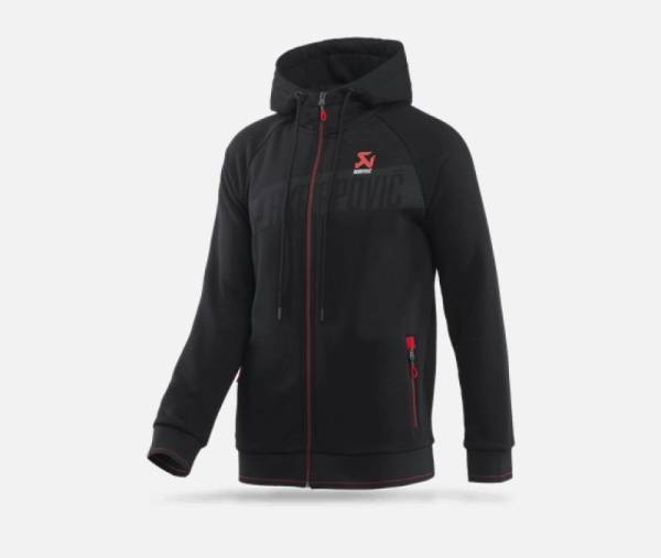 Akrapovic - Akrapovic Mens Corpo Zip Hoodie Black - Large - 802057