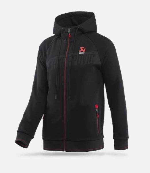 Akrapovic - Akrapovic Mens Corpo Zip Hoodie Black - 2XL - 802059