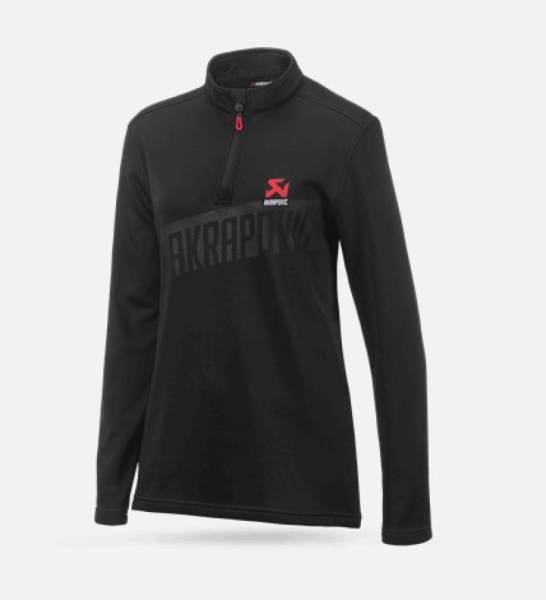 Akrapovic - Akrapovic Womens Corpo Turtleneck Zip Black S - 802216