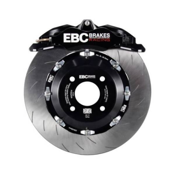 EBC - EBC Racing 92-00 BMW M3 (E36) Black Apollo-4 Calipers 330mm Rotors Front Big Brake Kit - BBK003BLK-1